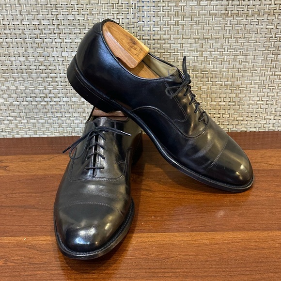 靴 Johnston Murphy Hyde Park II aristocraft VTG '90s Johnston & Murphy Aristocraft Hyde Park II Black Leather